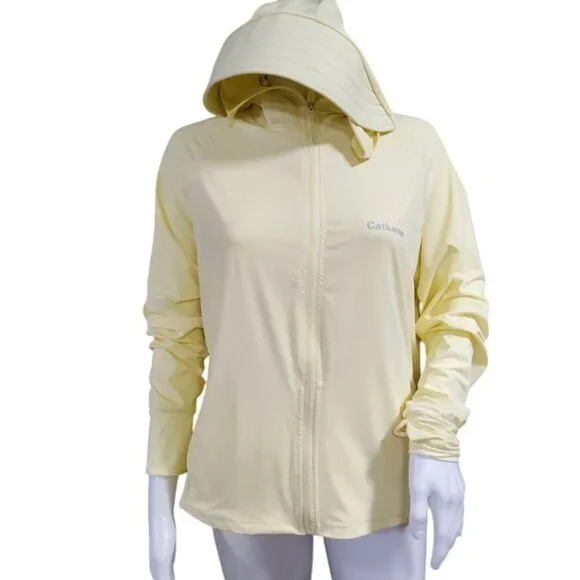 Catkaiser Lightweight Full Sun Protector With Mask Hooded Jacket Women's Large - Picture 2 of 16